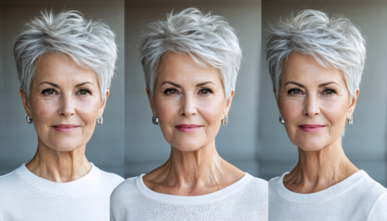 découvrez les coupes courtes élégantes 2026 spécialement conçues pour les femmes de 60 ans aux cheveux blancs, alliant modernité et raffinement.