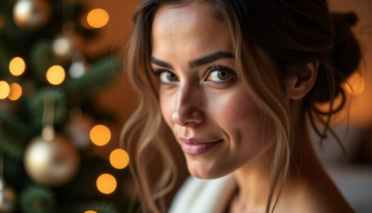 Inspirations coiffure élégantes pour briller lors du réveillon de Noël et du Nouvel An
