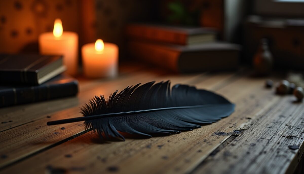 Plume noire découverte : quel message spirituel cache-t-elle ?